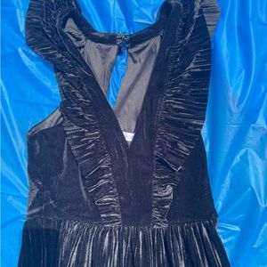 BCBGeneration Long Black Velvety dress size 8